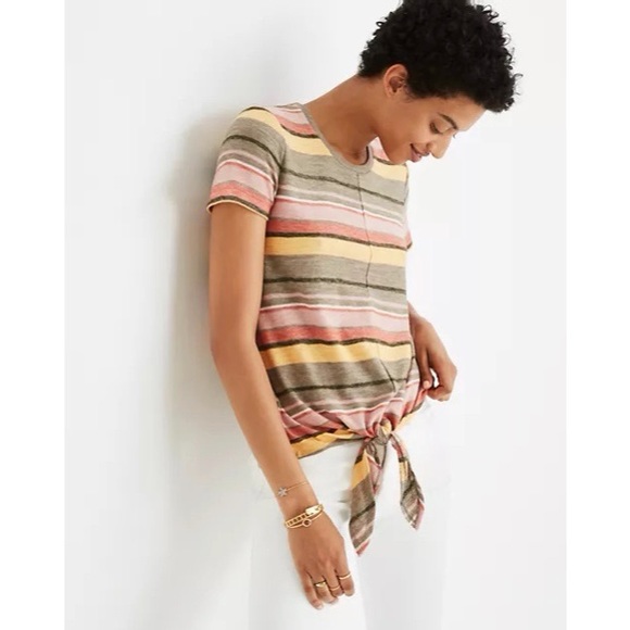 Madewell Tops - Madewell Texture & Thread Modern Tie-Front Top